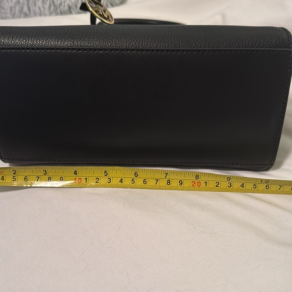 Michael Kors Avril Small Pebbled Leather Satchel - NWOT - black w/ gold - Picture 9 of 9